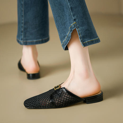 夏季新款，网面镂空拖鞋懒人拖ML-74 商品图4