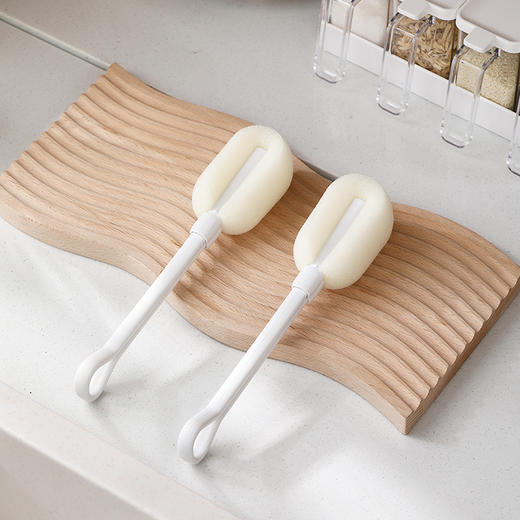 FaSoLa 长柄家用杯刷洗杯刷清洁刷无死角海绵刷子奶瓶刷可替换 商品图2