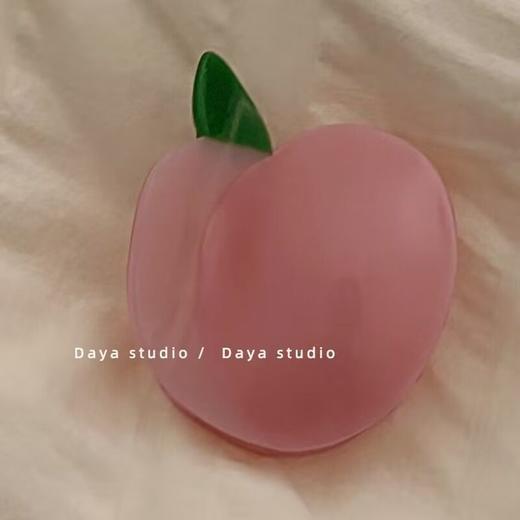 dayastudio水蜜桃 亚克力桃子抓夹高级感小众设计法式甜美仙气质 商品图8