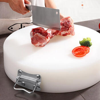 全适圆形加厚PE砧板38*7cm商用切菜板剁骨案板子肉墩菜墩塑料菜板案板 商品图0