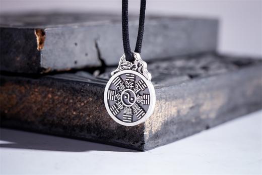 矩德泉坊 纯银手作   山鬼龙首挂花（2.2厘米版）704 商品图3