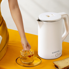 【低音轻煮 暖心伴友！志高智能恒温电热水壶】智能保温防割手壶嘴，升级双芯温控，多层安全防烫，大容量，双层防烫电水壶自动断电烧水壶粉丝专属