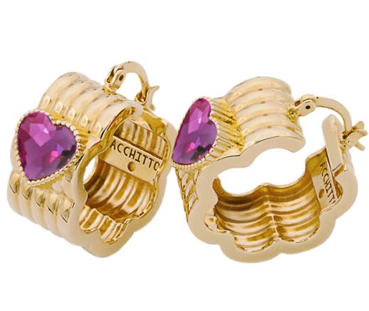 订购10周到｜Acchitto-Corecini-神秘紫 水晶 耳环［意大利设计师］ 商品图0