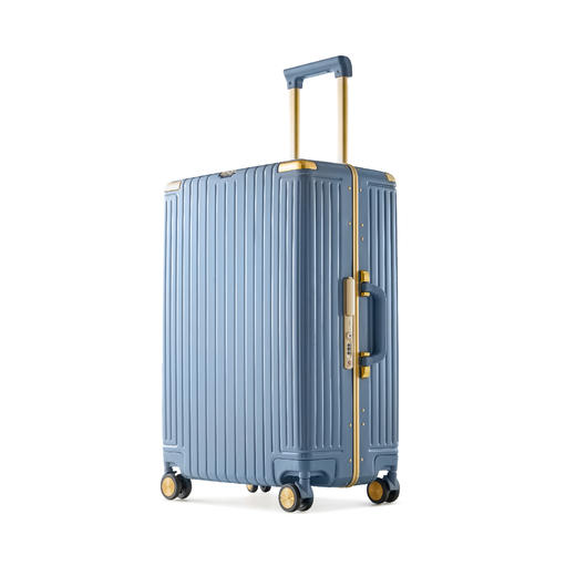 城市胶囊-窄边精致铝框系列行李箱-9890K-牛仔蓝 商品图0