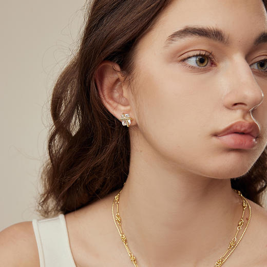 ARSIS 丨 纯真年代系列 编织方糖耳钉 商品图5