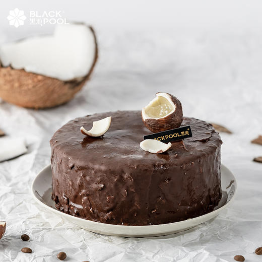 （景程兑换）冰淇淋2选1，【生椰拿铁原味白巧冰淇淋蛋糕】/【生椰拿铁脆皮黑巧冰淇淋蛋糕】 商品图0