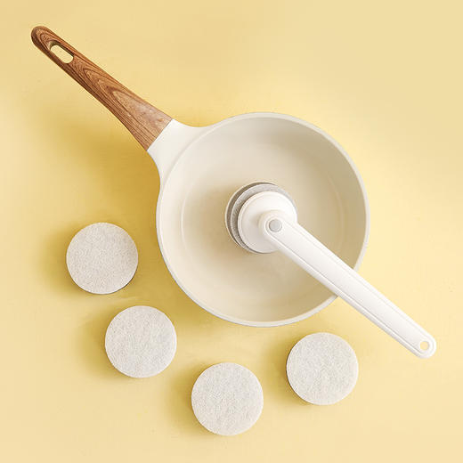 FaSoLa 长柄海棉百洁布清洁刷不粘锅刷家务刷碗碟刷厨房洗锅刷 商品图2