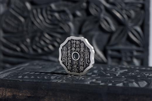 矩德泉坊 纯银手作 山鬼八边形（3厘米版）718 商品图4