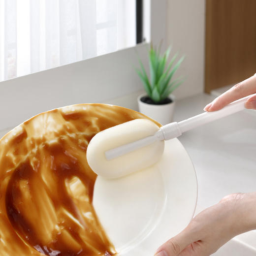 FaSoLa 长柄家用杯刷洗杯刷清洁刷无死角海绵刷子奶瓶刷可替换 商品图8