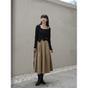 鹿向南《冬日暖温》咖色百褶半身裙女秋季款高腰小个子a字裙LXN21117 商品缩略图2