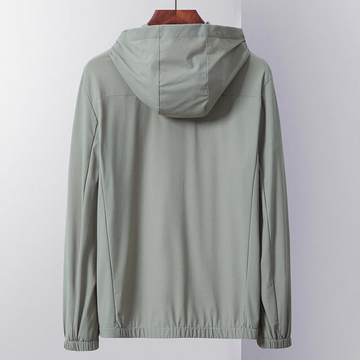 【多色可选】罗蒙男士外套纯色经典舒适轻薄透气休闲百搭连帽开衫男 商品图4