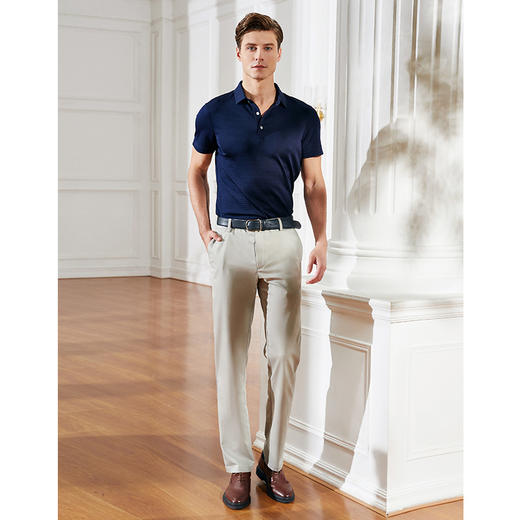 YvesFigarau伊夫·费嘉罗新品100%桑蚕丝休闲短袖T恤935809 商品图1