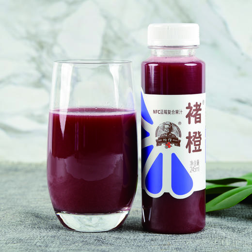 褚橙NFC蓝莓复合果汁245ml 商品图0