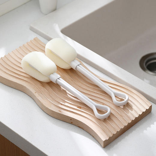 FaSoLa 长柄家用杯刷洗杯刷清洁刷无死角海绵刷子奶瓶刷可替换 商品图1