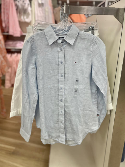 好折！Tommy女士长袖亚麻衬衫¥420直邮到手 商品图4