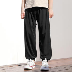 【儿童防蚊裤夏薄款女童冰丝休闲裤】男童宝宝灯笼裤中小童宽松束脚裤，防蚊裤让宝宝睡的更安心玩的更开心，收褶束口裤脚物理防蚊虫