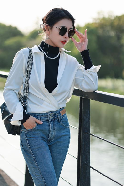 【雾境定制】紫荆蝴蝶 小众古风设计师款 S990足银+淡水珍珠耳环 SEH0454 商品图5