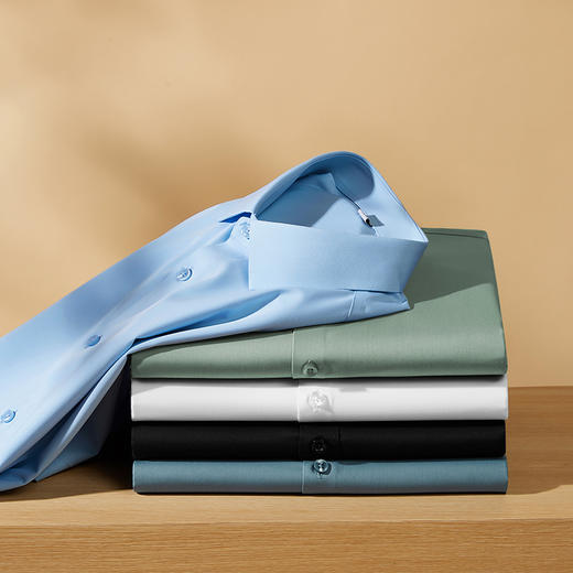 秒【新款DDP】大码三防衬衫防水防油防污加肥加大长袖衬衫大号衬衣 商品图7