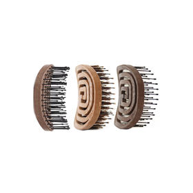 韩国yao 镂空按摩梳 便携圆形梳子