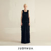 JUDYHUA 立体流苏宽肩带连衣裙 商品缩略图0