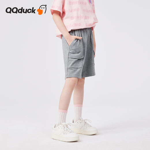 【120-160】儿童夏款休闲时髦五分短裤裤子QQduck可可鸭 商品图2