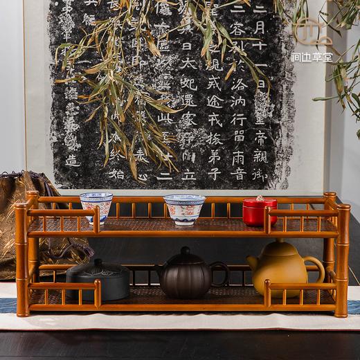 七巧·楠竹双层围栏壶架杯架 商品图0