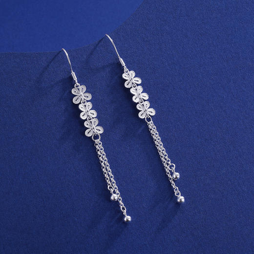 子佩集S990银【轻歌醉舞】耳环【QFES033】2306 商品图5