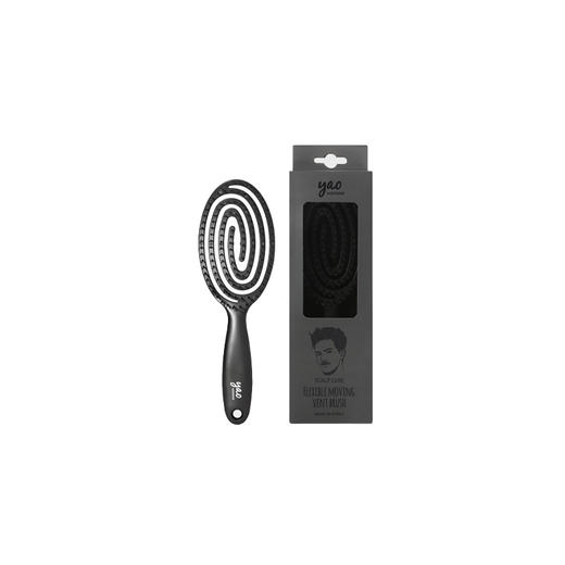 韩国yao 镂空按摩梳 椭圆尼龙男士专款 黑色 商品图0