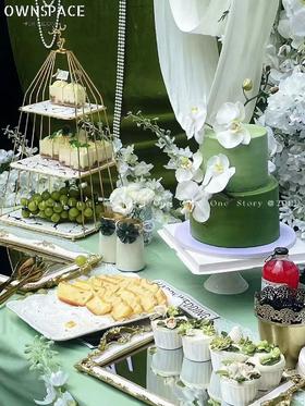 「五矿·哈斯塔特」户外婚礼甜品台案例