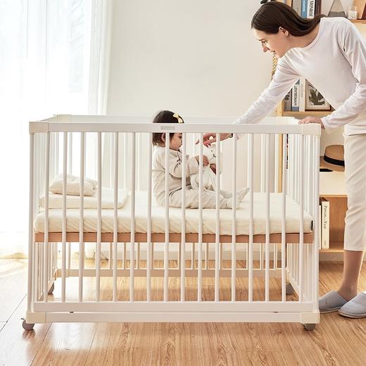 【品牌直供】日本farska豪华款(山毛榉白色) 婴儿床 商品图0