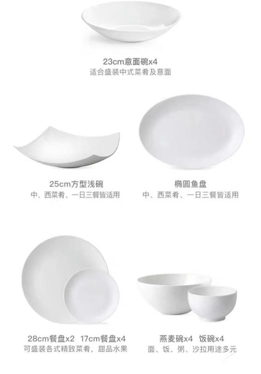 【6F】WEDGWOOD威基伍德几何四人食20件套餐具欧式骨瓷餐具套装碗盘家用 商品图1