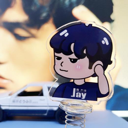 周杰伦卡通网红车载办公室学生桌面创意可爱摆件生日礼物汽车摆件 商品图1