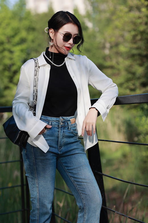 【雾境定制】紫荆蝴蝶 小众古风设计师款 S990足银+淡水珍珠耳环 SEH0454 商品图6