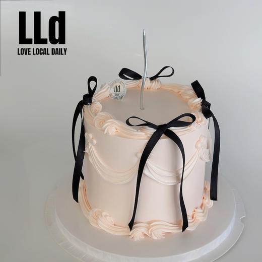 INS复古 飘逸丝带 · 奶油霜蛋糕 商品图0