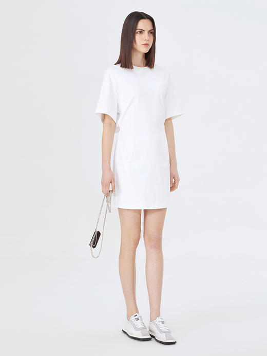 Self Who新疆精梳棉连衣裙透气不易皱小众后背镂空减龄初恋小白裙 商品图0