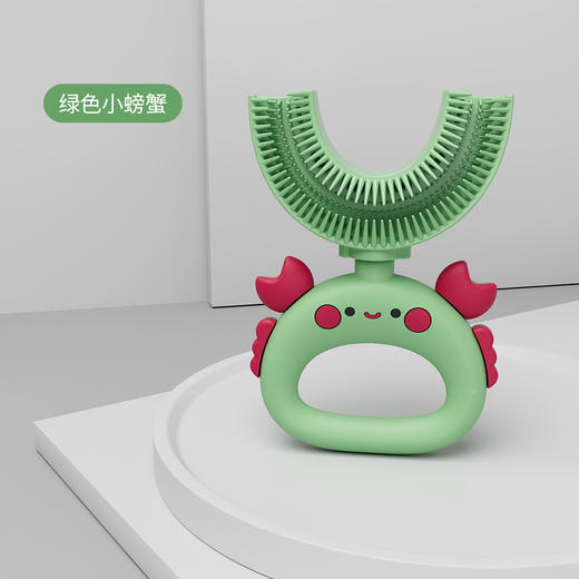 【全面清洁！培养刷牙好习惯】儿童专用U型硅胶牙刷，护齿效果显著。采用食品级硅胶材质，无毒无味，安全可靠。手动设计，方便孩子掌握正确的刷牙方法，培养良好的口腔卫生习惯sh 商品图6