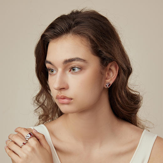 ARSIS｜纯真年代系列 编织方糖耳钉 商品图4