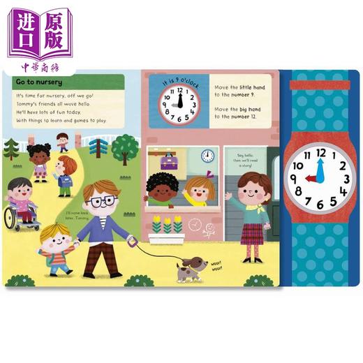 【中商原版】My First Clock Book 我的小小时钟 英文原版 进口图书 纸板书图画书 认知识物 儿童绘本 亲子童书 生活常识百科 商品图2