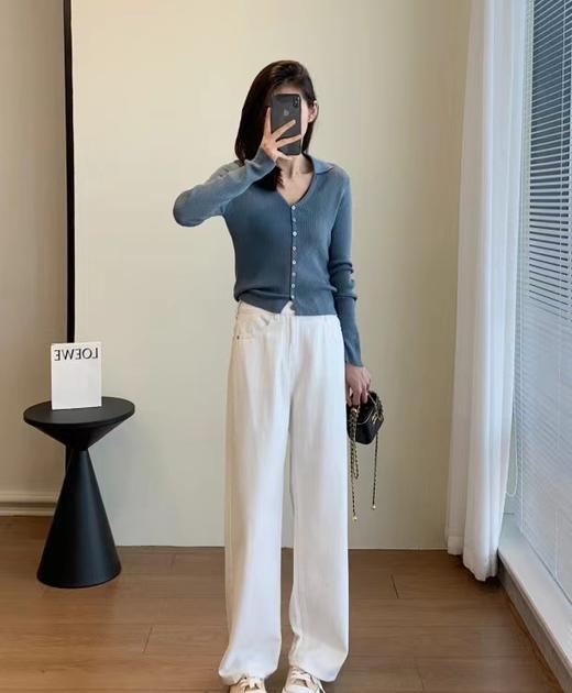 天丝棉超薄直筒长裤 顺溜实力百搭显瘦白牛子裤 商品图0