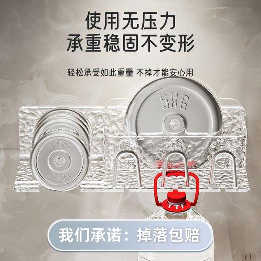 高档亚克力免打孔卫生间置物架浴室漱口牙刷架挂墙式吹风机收纳架 商品图2