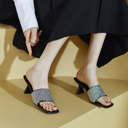 优雅个性，里外全皮名媛爆款凉拖DB-M5302 商品图12