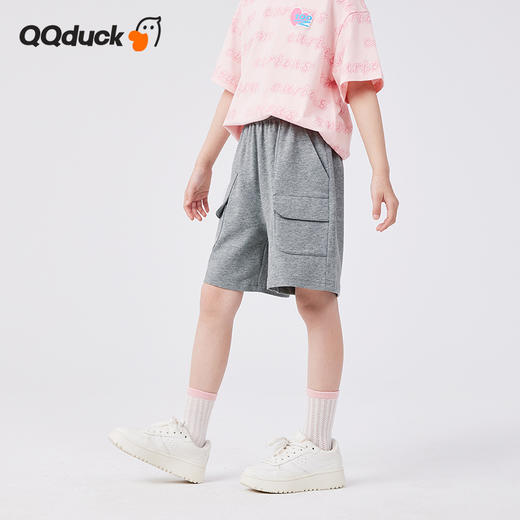【120-160】儿童夏款休闲时髦五分短裤裤子QQduck可可鸭 商品图1