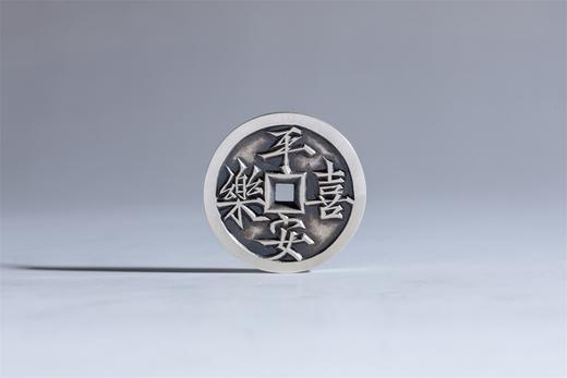 矩德泉坊 纯银手作    万事胜意平安喜乐（3.3厘米版）723 商品图1