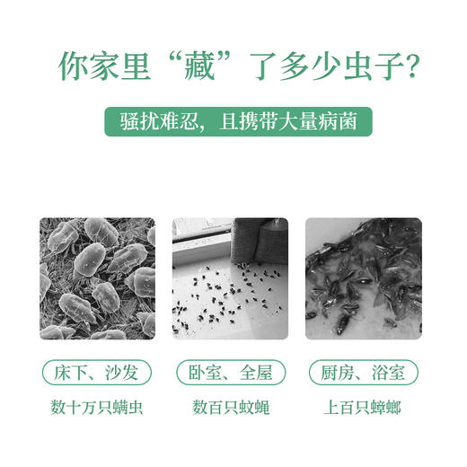 【买一送一】澳洲原装进口PESKICK螨虫盒 创新植萃配方 物理驱虫 健康温和 每瓶覆盖25㎡ 商品图3