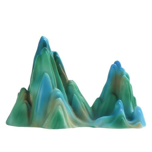 树脂彩绘工艺品温变舞蹈侍女图只此青绿笔架千里江山变色茶宠摆件 商品图9