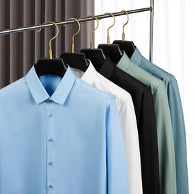 秒【新款DDP】大码三防衬衫防水防油防污加肥加大长袖衬衫大号衬衣