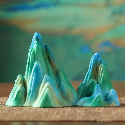 树脂彩绘工艺品温变舞蹈侍女图只此青绿笔架千里江山变色茶宠摆件 商品图7