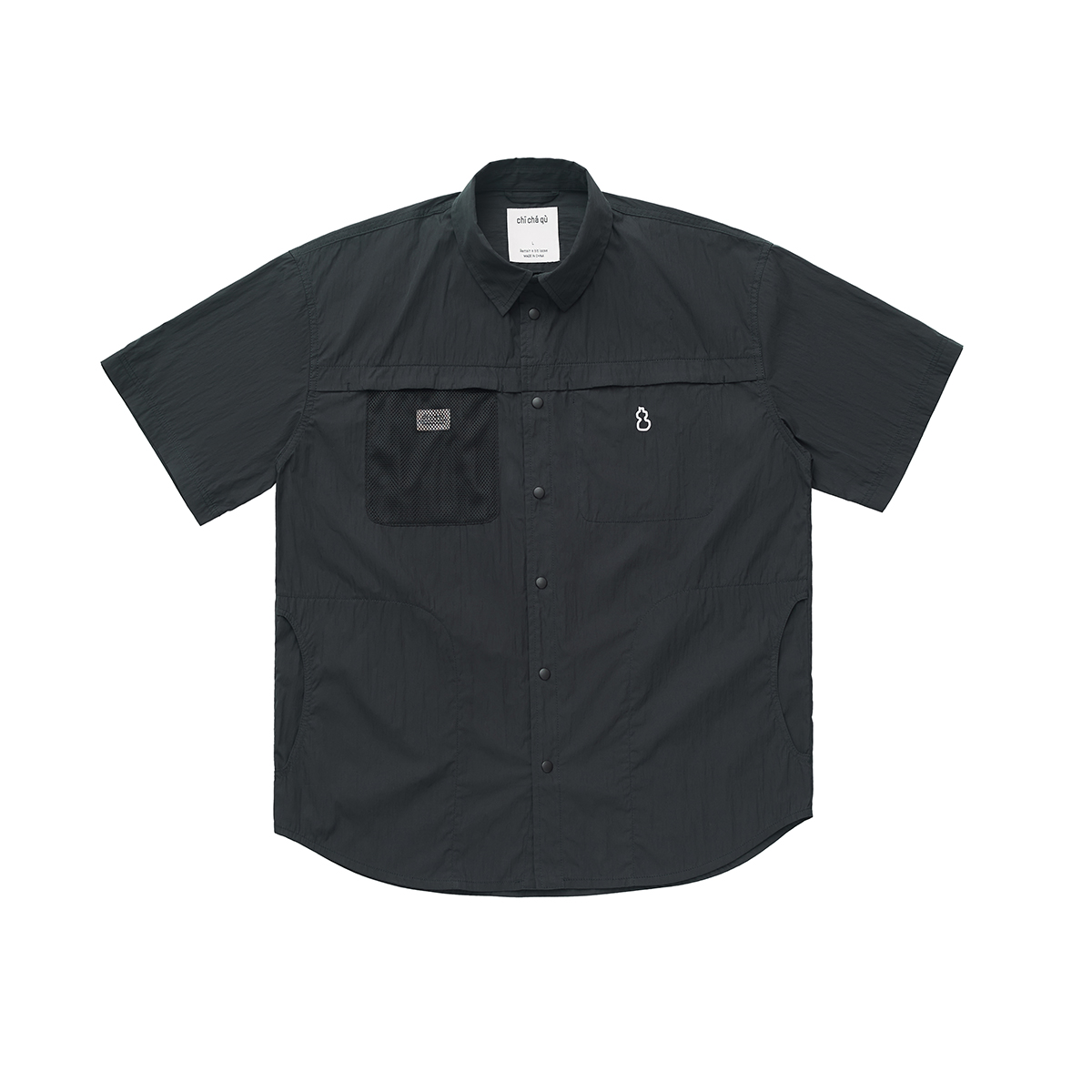 吃茶去chichaqu户外休闲四袋短袖衬衫