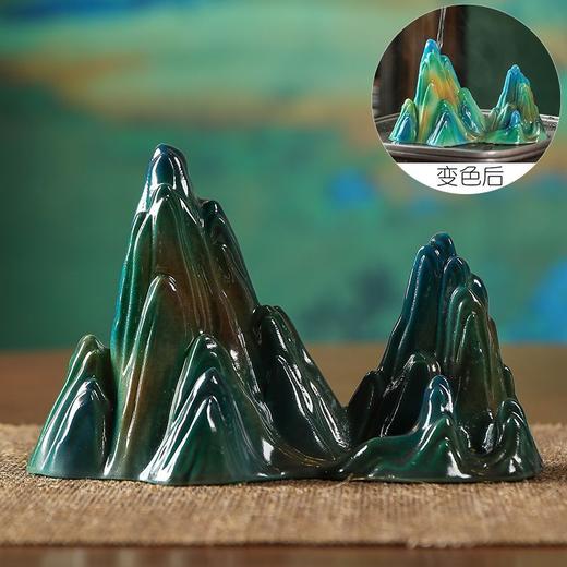 树脂彩绘工艺品温变舞蹈侍女图只此青绿笔架千里江山变色茶宠摆件 商品图8