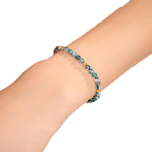 「三款可选」绿色水草玛瑙手链女夏季水晶ins小众设计闺蜜转运珠手工编织幸运时尚饰品 商品图4